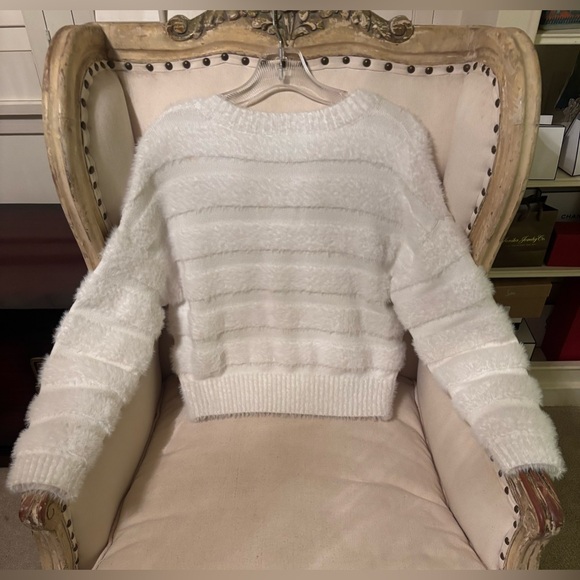 Milly fuzzy stripes snow bunny sweater - Picture 15 of 15